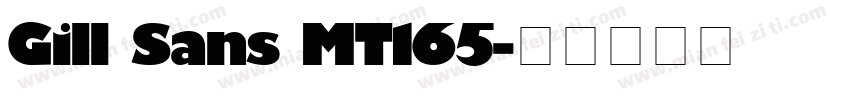 Gill Sans MT165字体转换